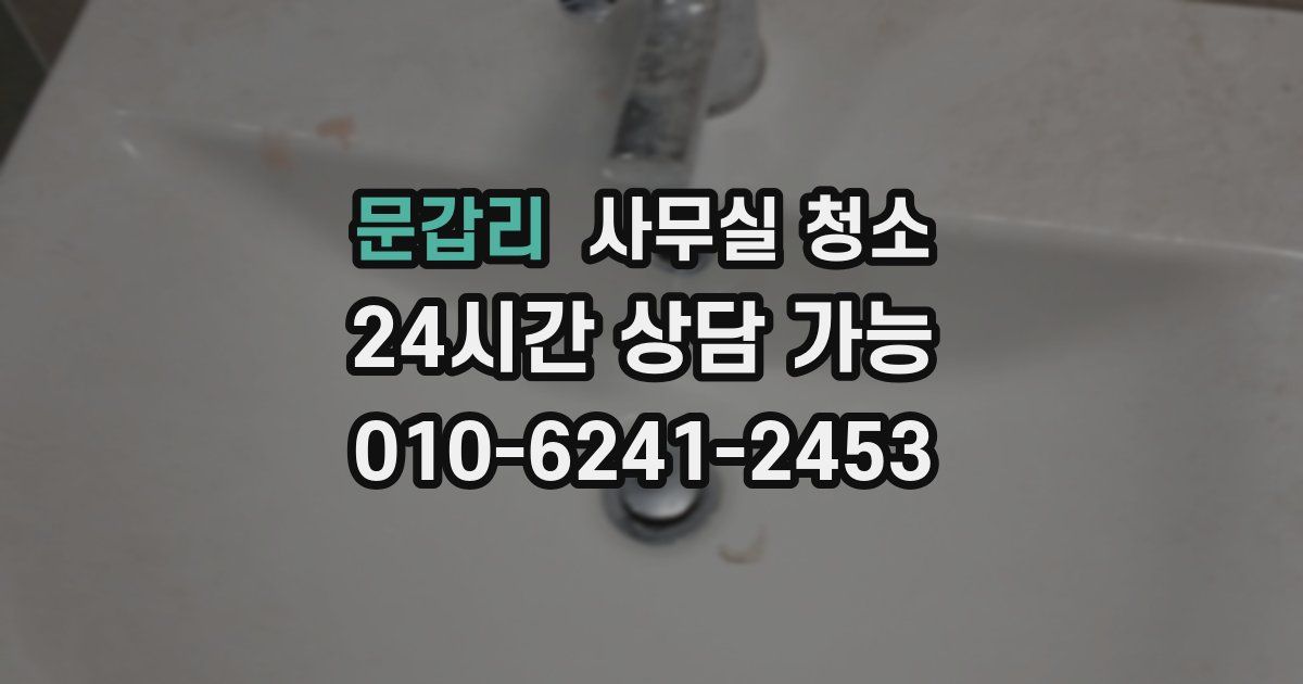 문갑리 사무실 청소