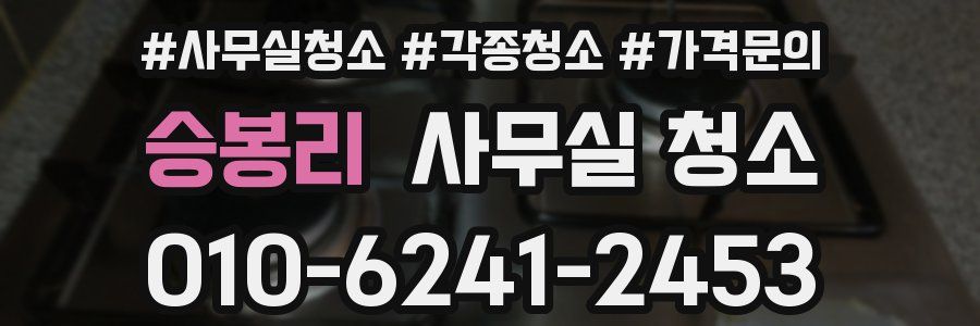 승봉리 사무실 청소
