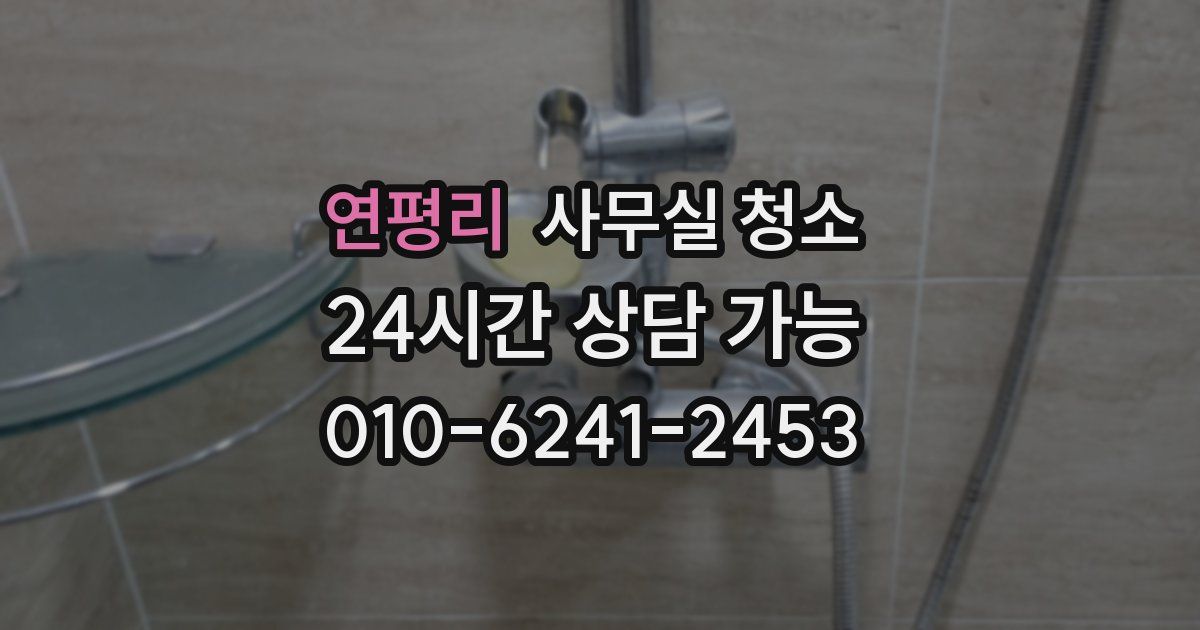 연평리 사무실 청소