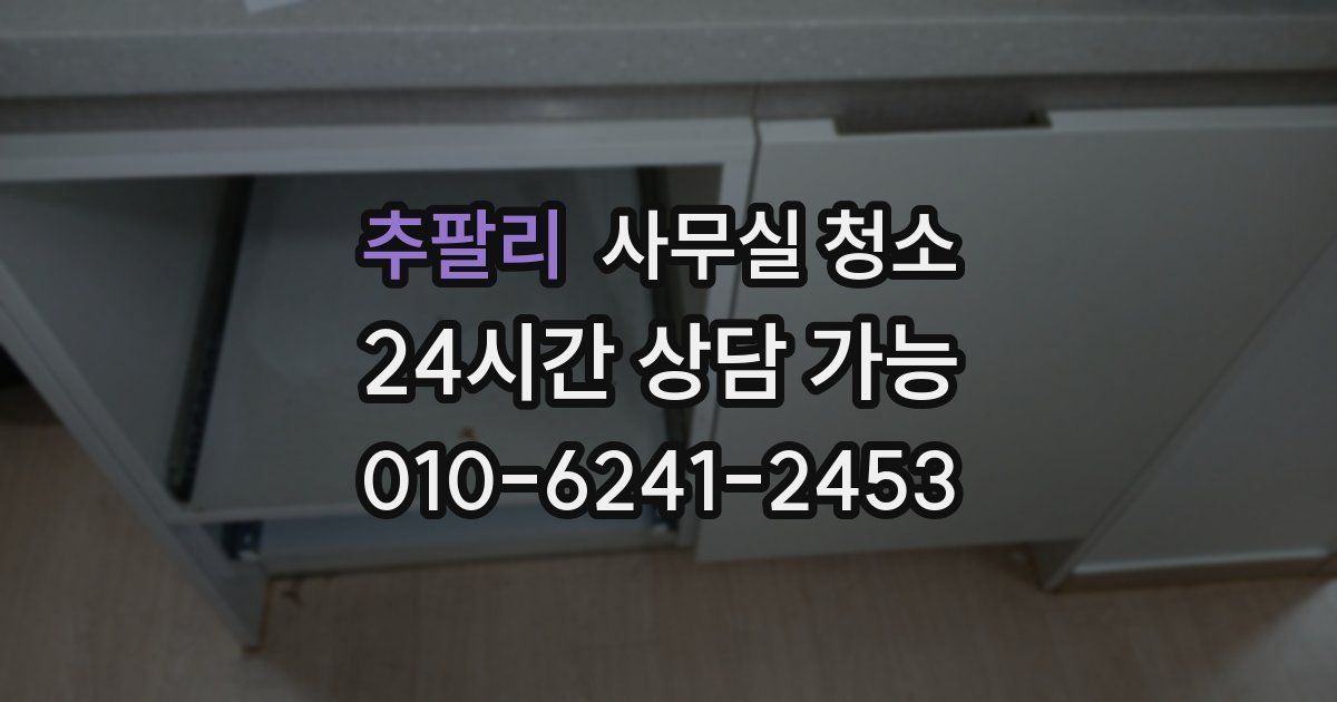 추팔리 사무실 청소