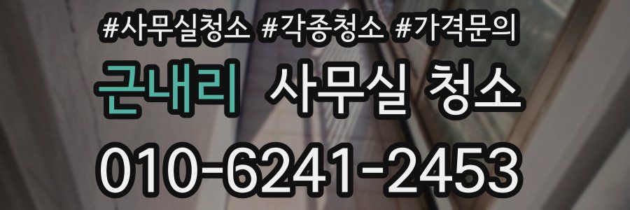 근내리 사무실 청소
