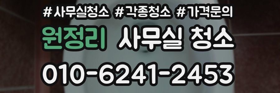 원정리 사무실 청소
