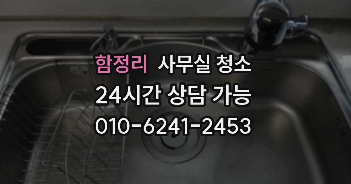 함정리 사무실 청소