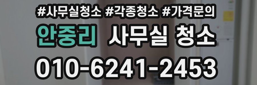 안중리 사무실 청소