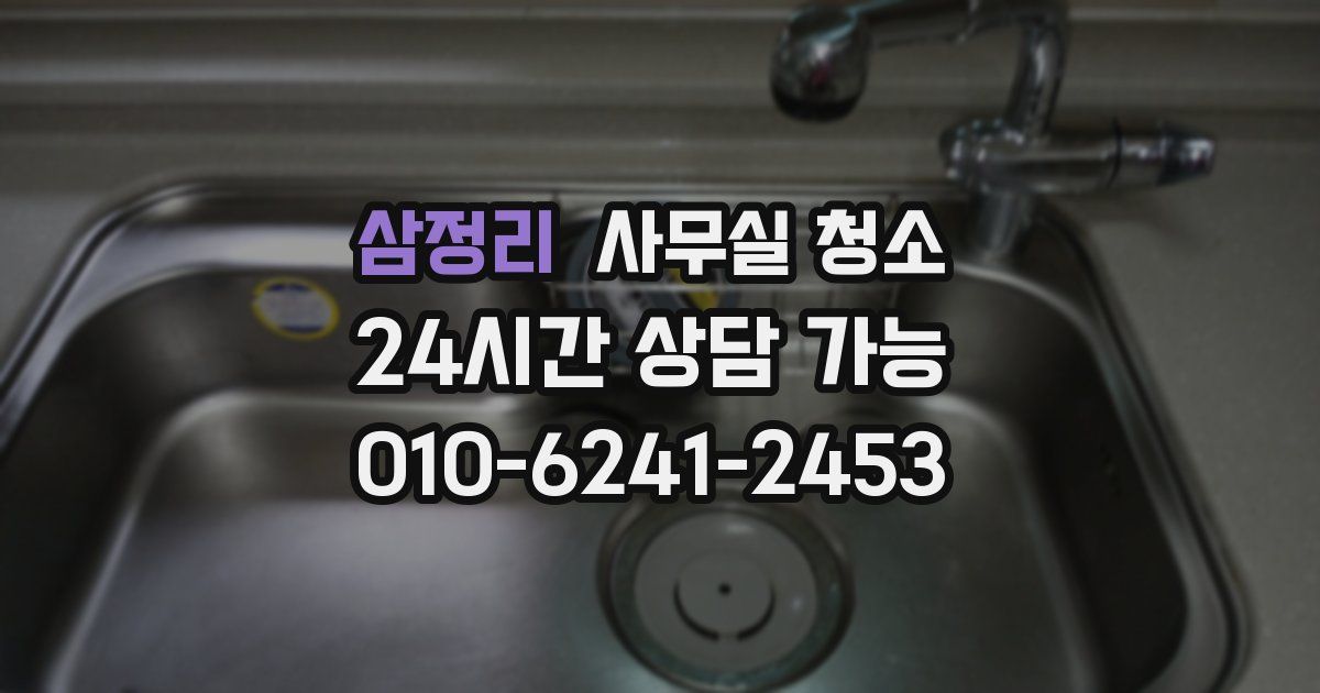 삼정리 사무실 청소
