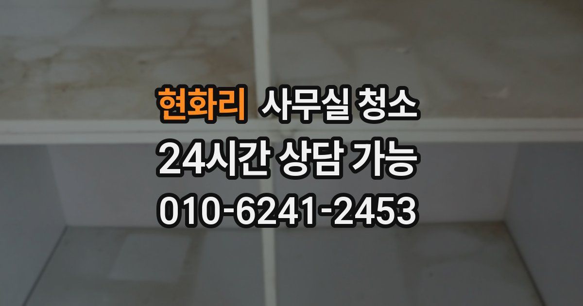 현화리 사무실 청소