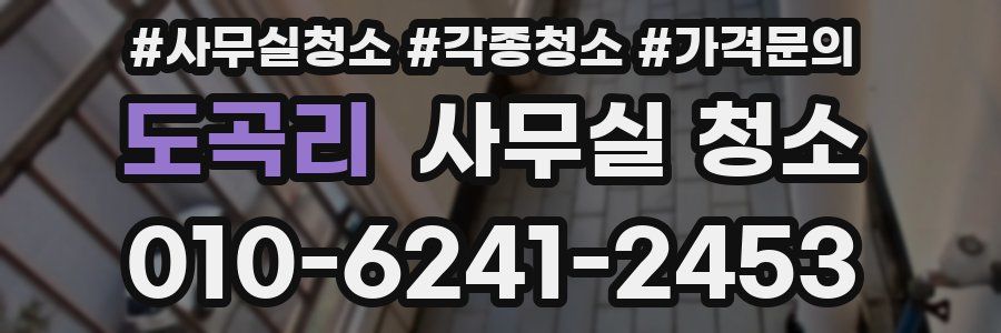 도곡리 사무실 청소