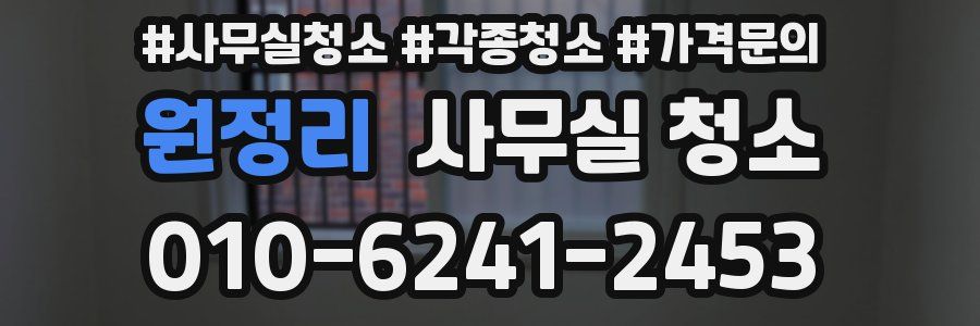 원정리 사무실 청소