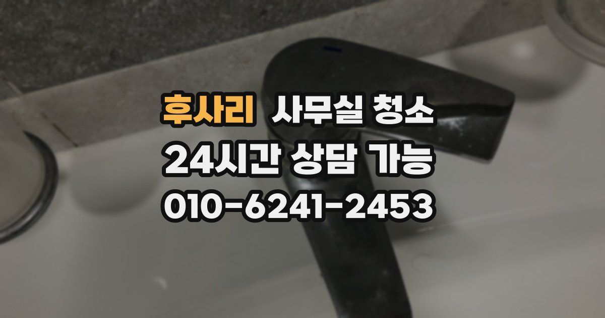 후사리 사무실 청소
