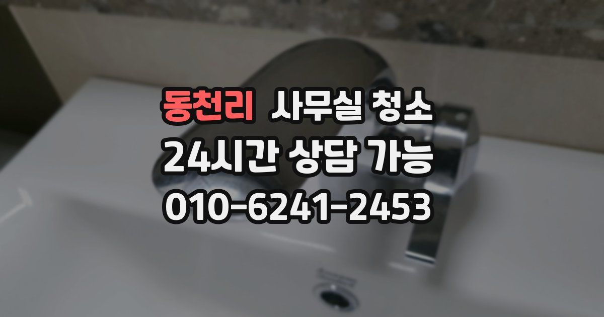 동천리 사무실 청소