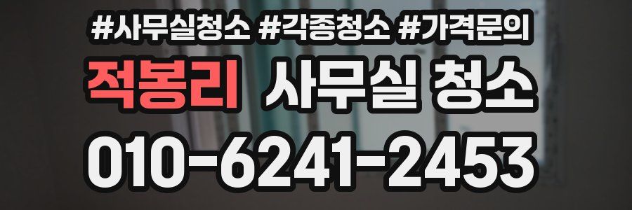 적봉리 사무실 청소