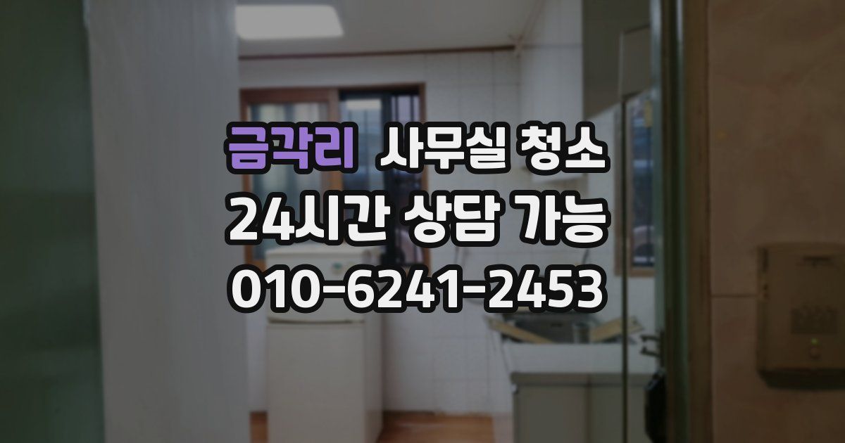 금각리 사무실 청소