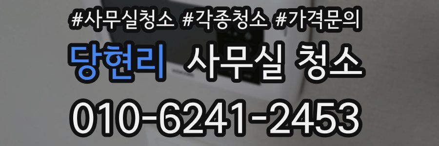 당현리 사무실 청소