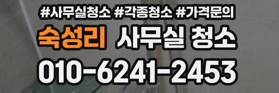 숙성리 사무실 청소