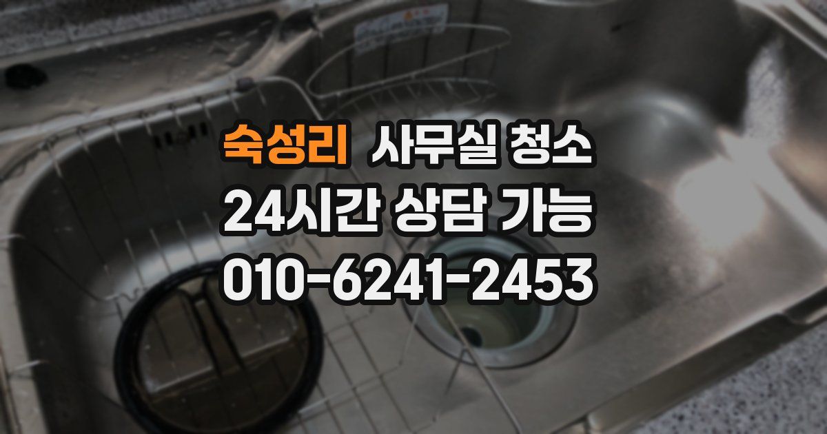 숙성리 사무실 청소