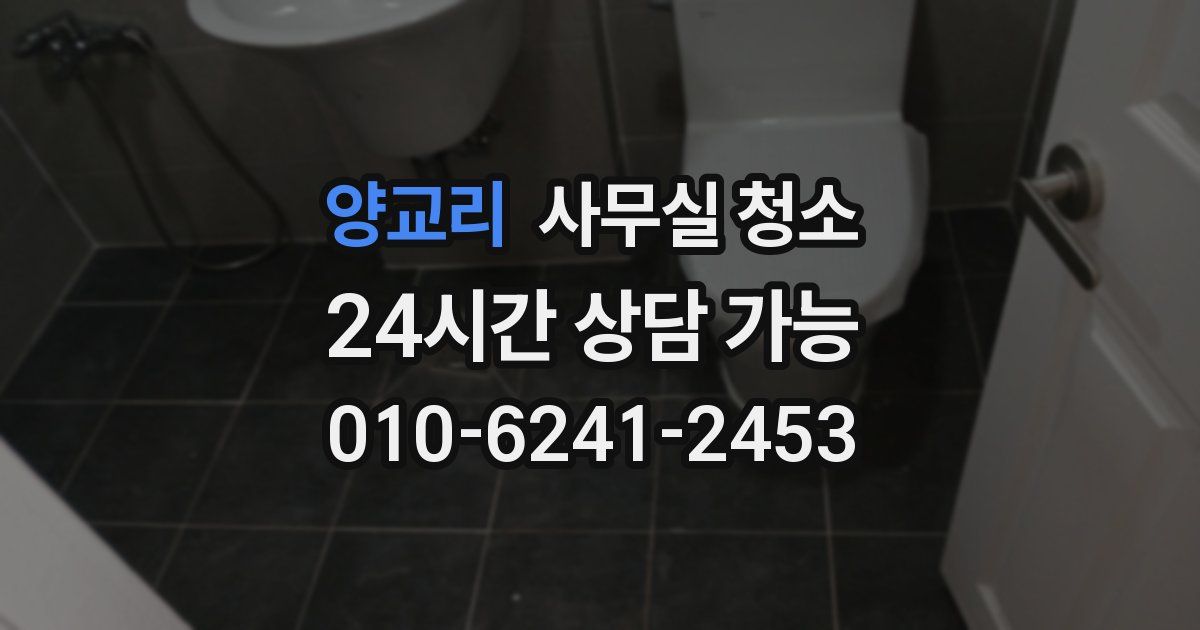 양교리 사무실 청소