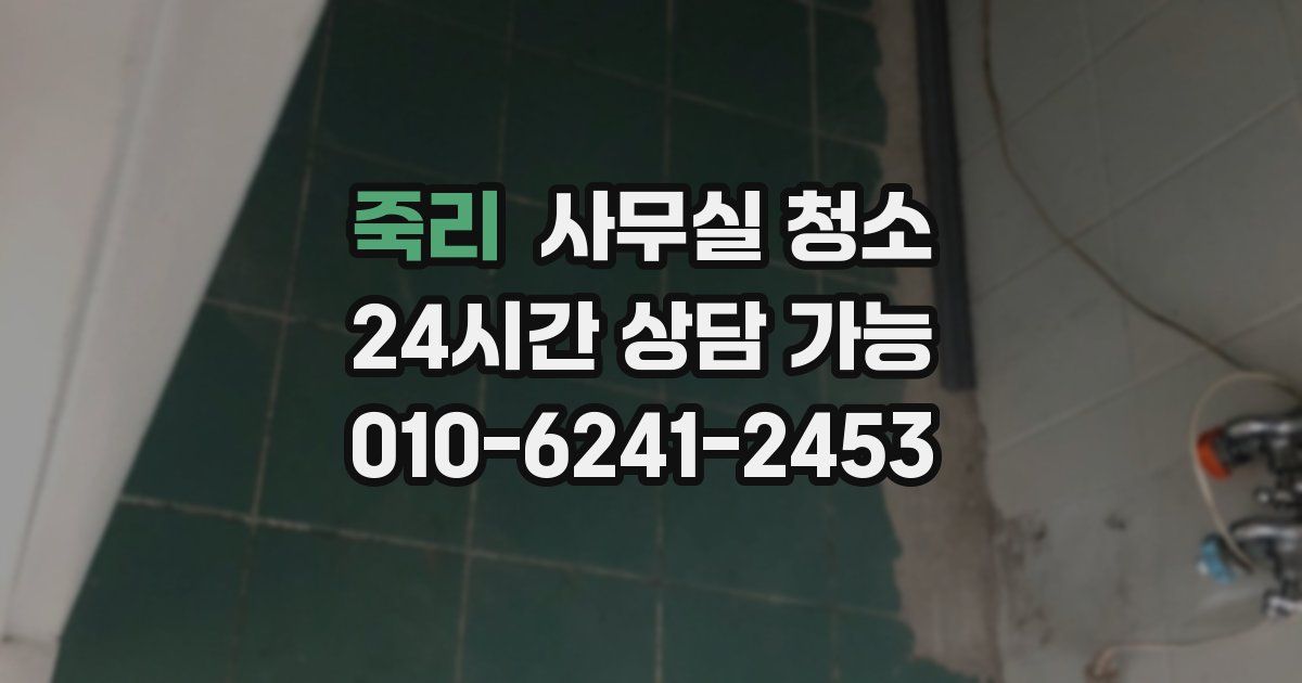 죽리 사무실 청소