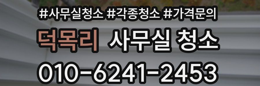 덕목리 사무실 청소