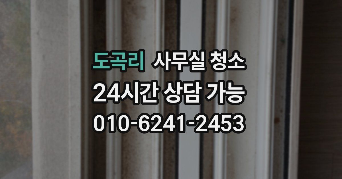 도곡리 사무실 청소