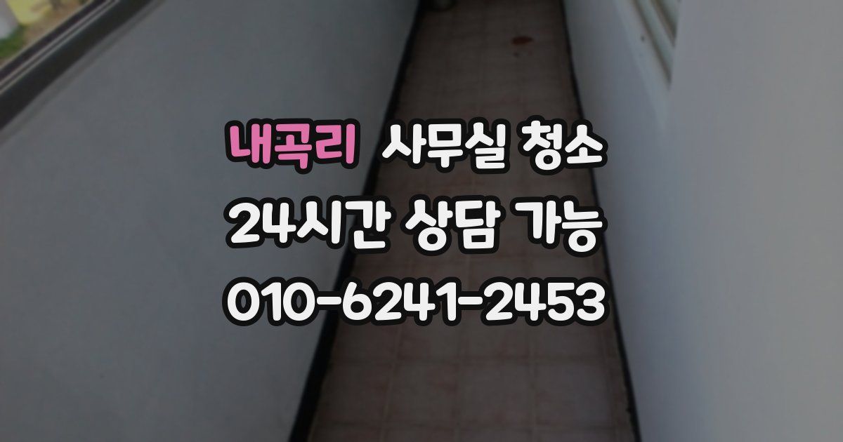 내곡리 사무실 청소