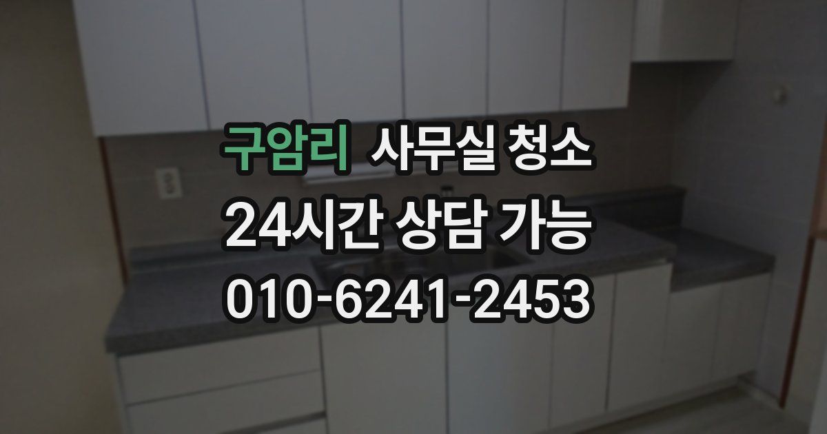 구암리 사무실 청소