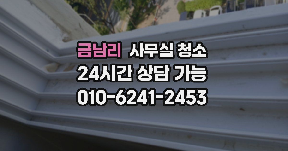 금남리 사무실 청소