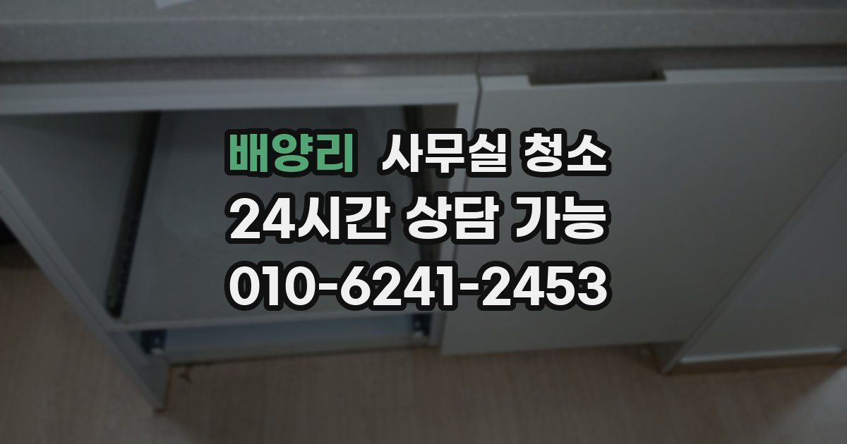 배양리 사무실 청소