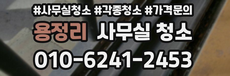 용정리 사무실 청소