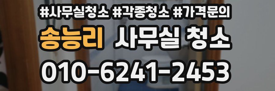 송능리 사무실 청소