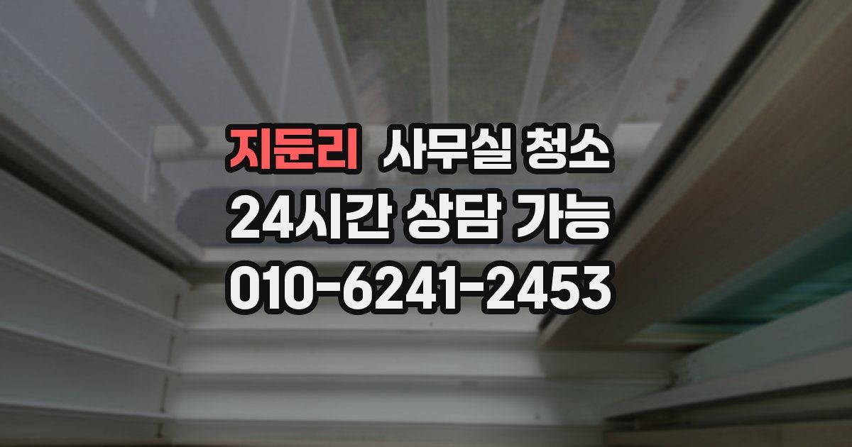 지둔리 사무실 청소