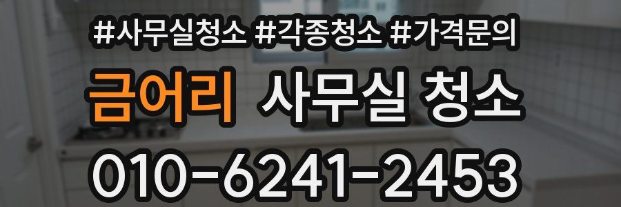 금어리 사무실 청소