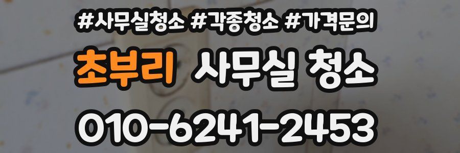 초부리 사무실 청소