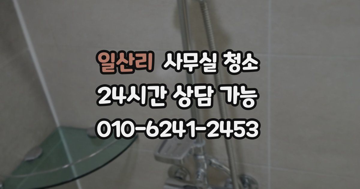 일산리 사무실 청소