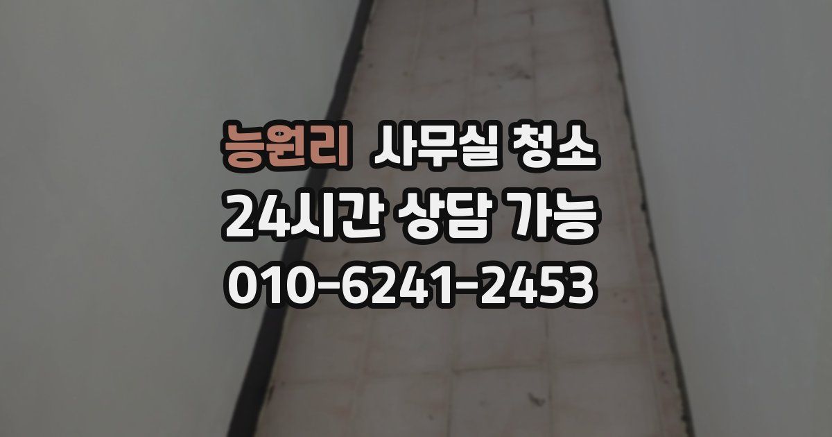 능원리 사무실 청소