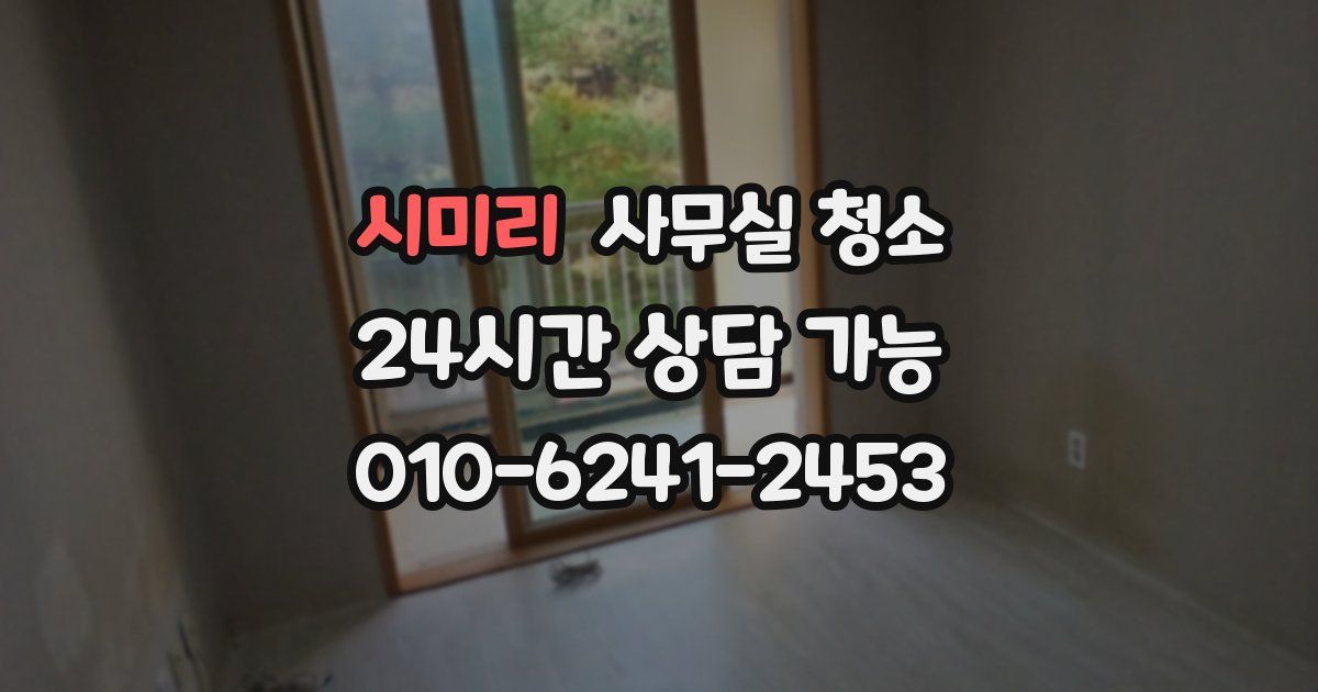 시미리 사무실 청소