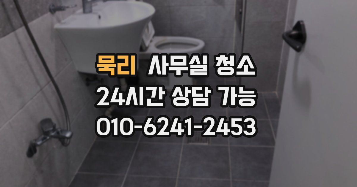 묵리 사무실 청소