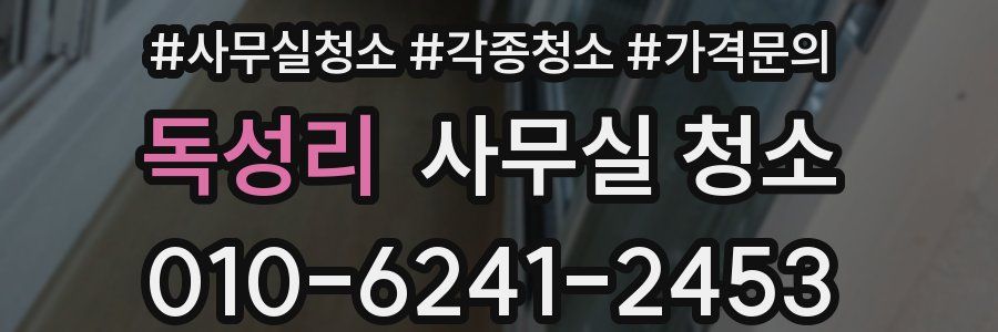독성리 사무실 청소