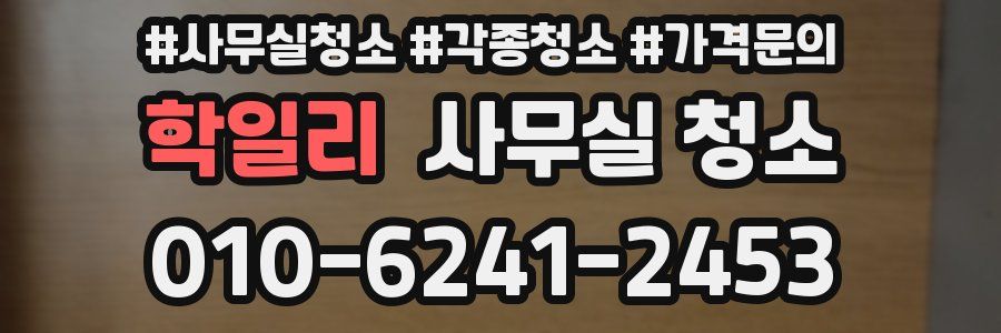 학일리 사무실 청소