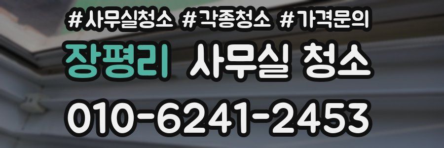장평리 사무실 청소