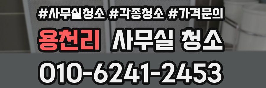 용천리 사무실 청소
