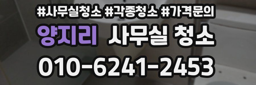 양지리 사무실 청소