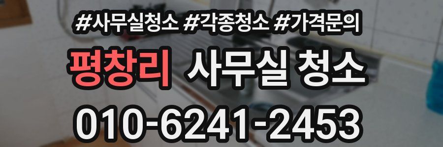 평창리 사무실 청소