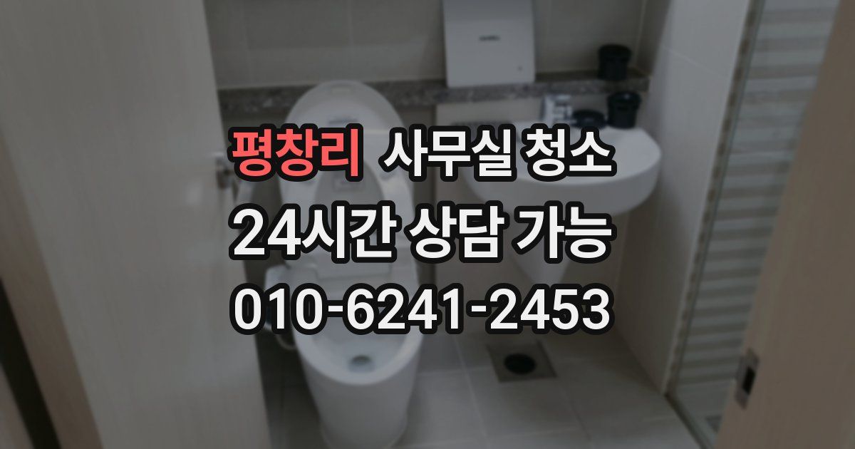 평창리 사무실 청소