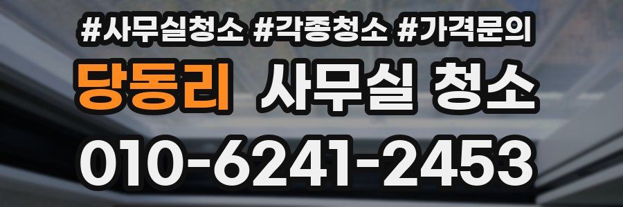 당동리 사무실 청소