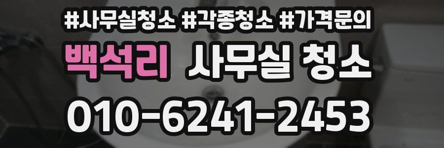 백석리 사무실 청소