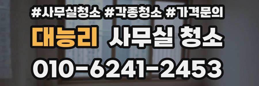 대능리 사무실 청소