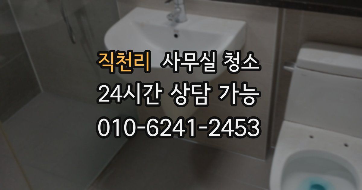직천리 사무실 청소