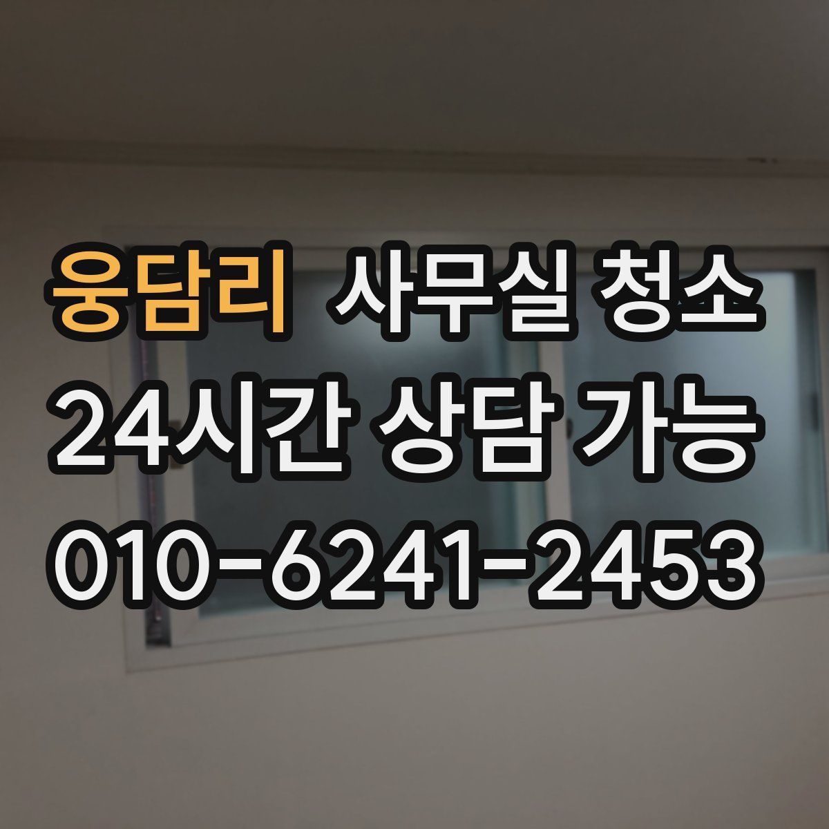 웅담리 사무실 청소