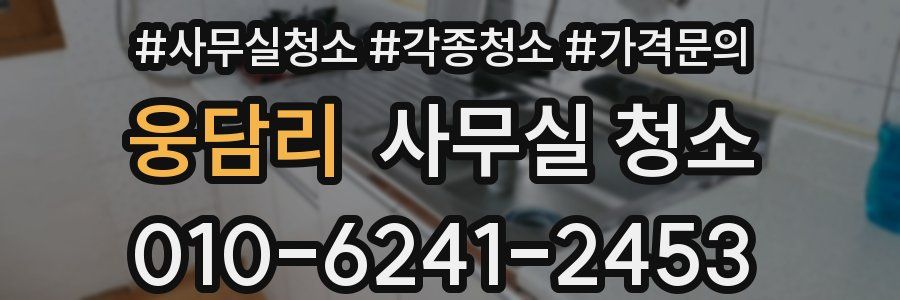 웅담리 사무실 청소