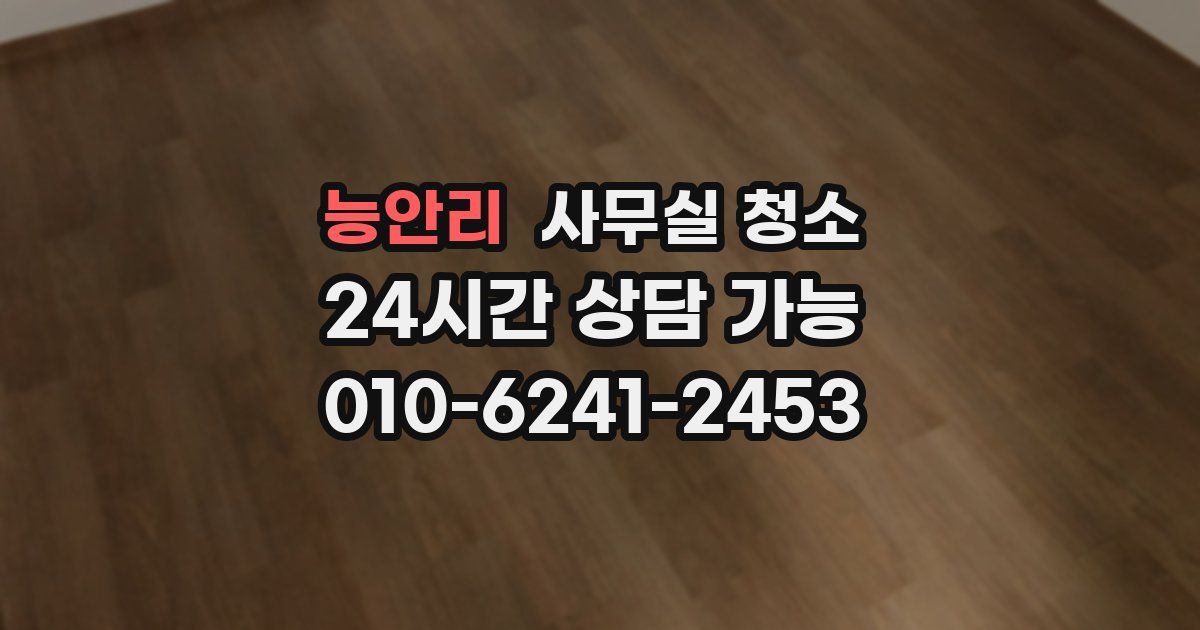 능안리 사무실 청소